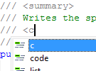 Doc Comment Auto-Complete