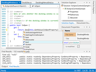 Visual Studio-Like UI