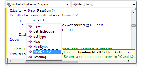Actipro SyntaxEditor .NET Languages Add-on - Advanced C# and Visual ...