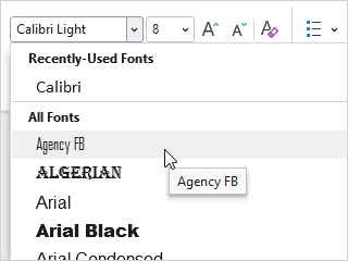 Fonts