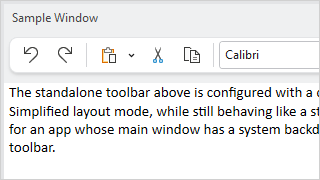 Primary Toolbar