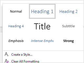 Text Styles